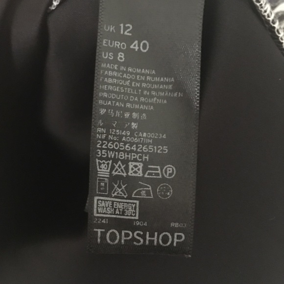 Topshop V-Neck Floral Dress Size 8 - Picture 7 of 7